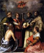 Andrea del Sarto Disputation on the Trinity oil painting